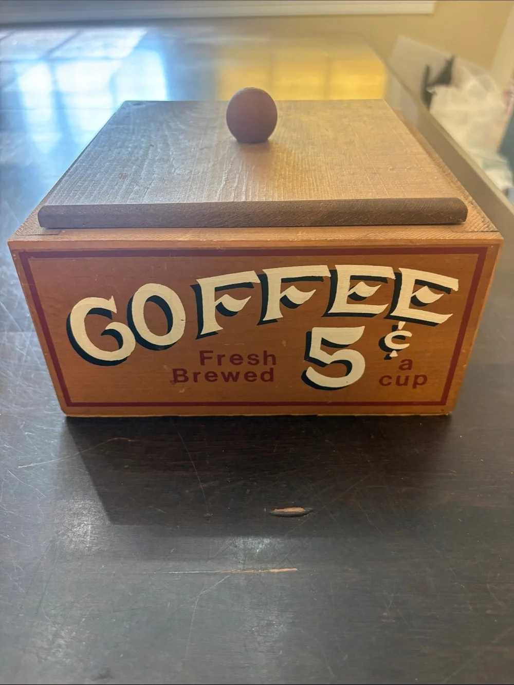 Vintage-Style Coffee Storage Box
